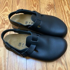 Birkinstock Tokio Super Grip Black Clogs Sz 38